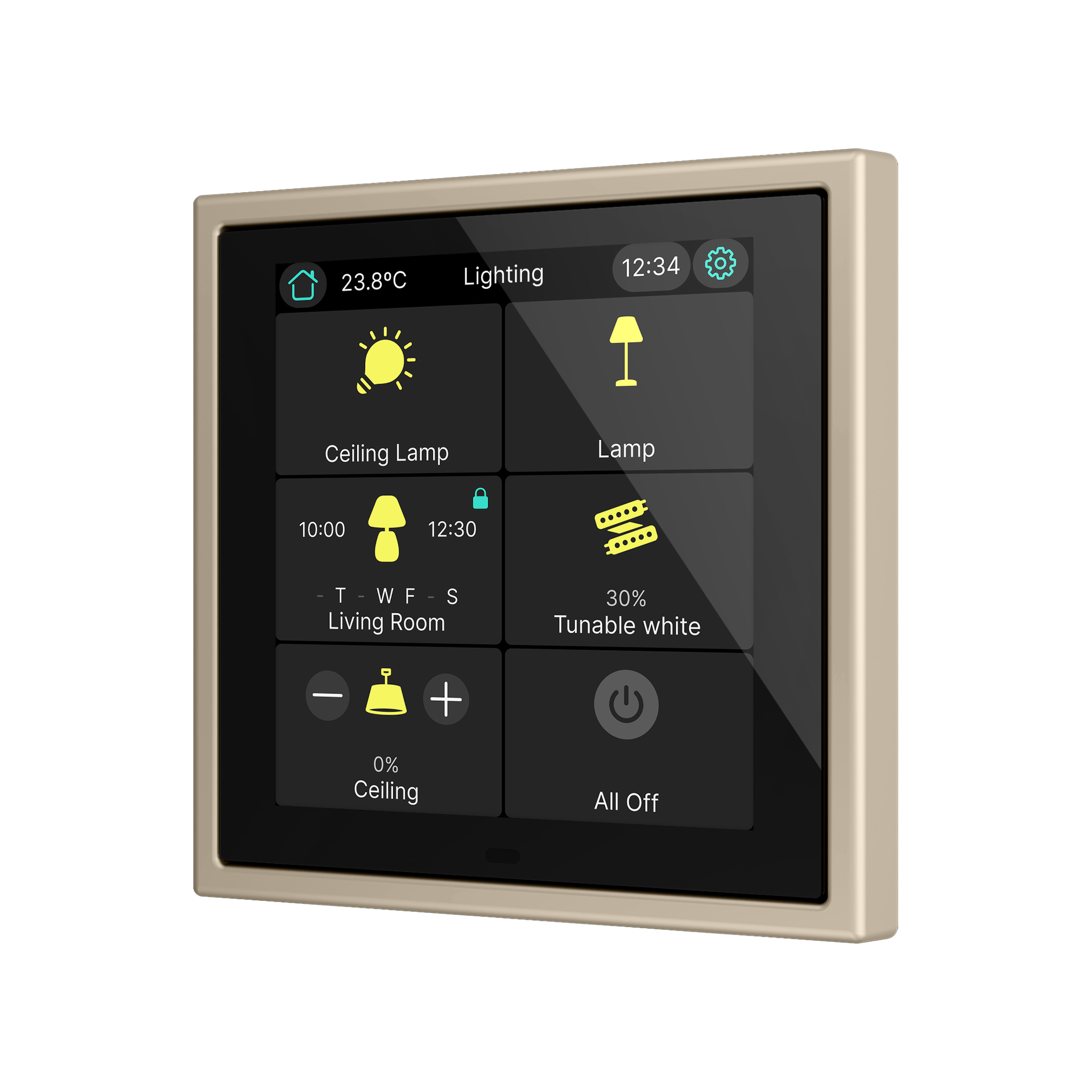 Zennio CX33. Écran tactile capacitif KNX de 3,3" – Image 3