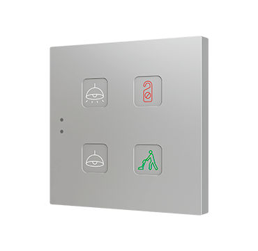 Zennio Tecla RGB XL X6. Interrupteur capacitif en polycarbonate - 6 boutons